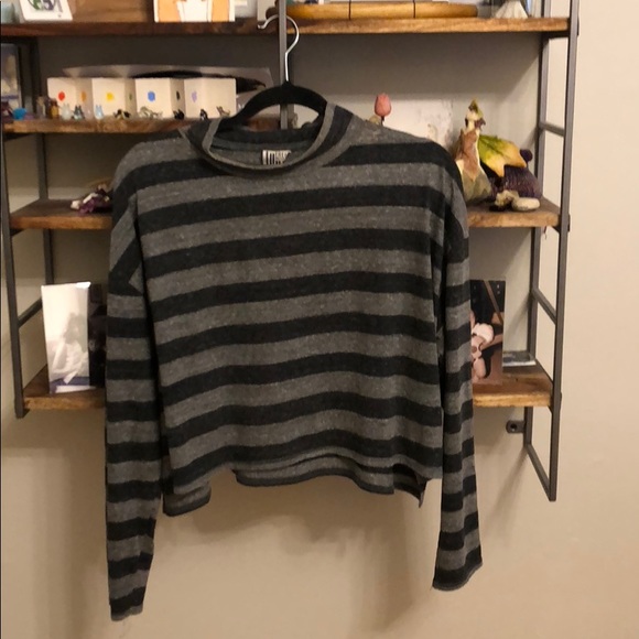 Free People Tops - Free People Striped Crop Long Sleeve